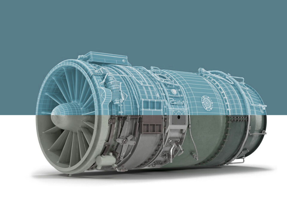 turbina in 3d